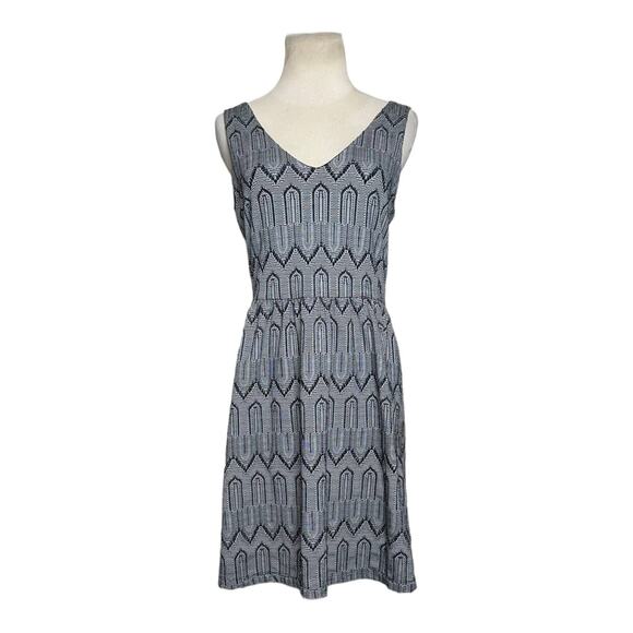 Lucky Brand black gray sleeveless crochet knit mini dress size small - Picture 1 of 11